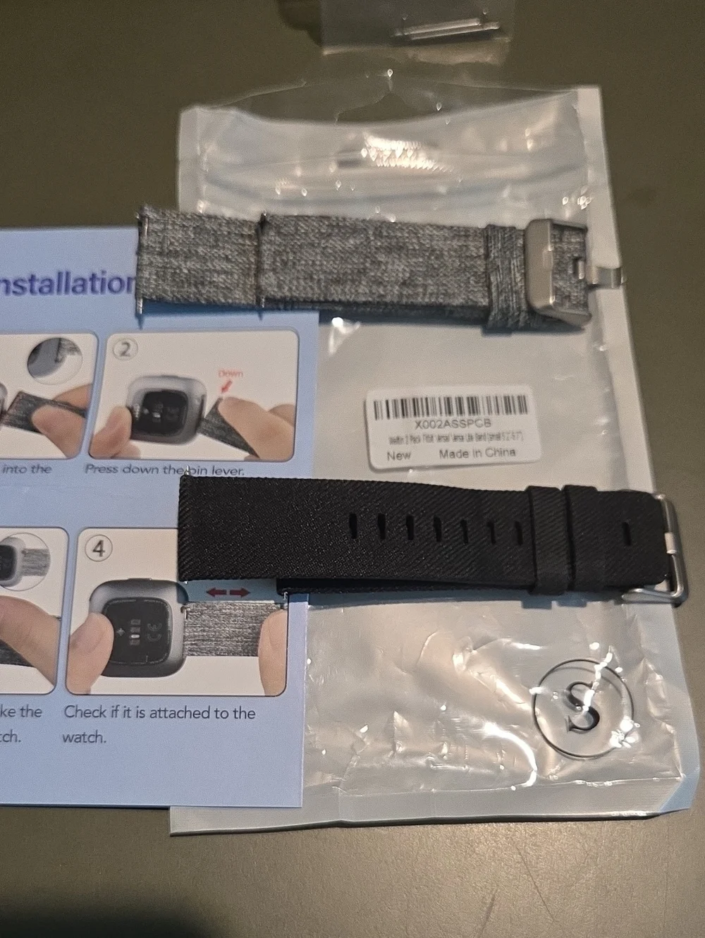 Replacement Black Nylon Watch Band for Smart Watches